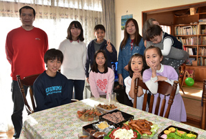 作例1料理も入れて撮る