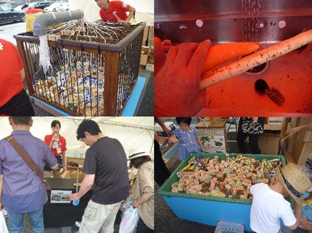 職人に導かれ束子作り