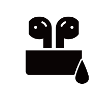 AirPods・AirPods Pro・EarPodsのトラブルシューティングアシスタント　水没・水漏れ