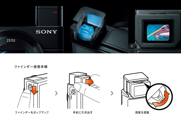 コンパクトボディはそのままに、明るく見やすい有機ELファインダーを内蔵