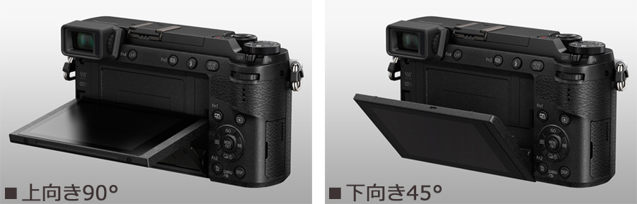 3.0型 約104万ドット チルト式タッチモニター 視認性と応答速度に優れた、タッチパネル搭載チルト式モニター