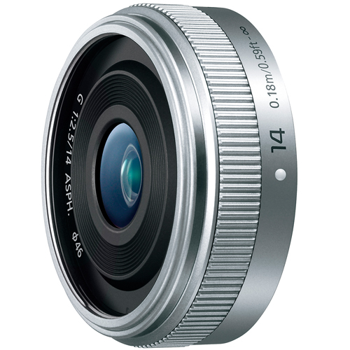 製品写真： LUMIX G 14mm F2.5 II ASPH. [H-H014A] シルバー