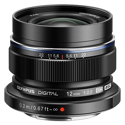 製品写真： M.ZUIKO DIGITAL ED 12mm F2.0 ブラック