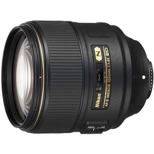 製品写真：ニコン AF-S NIKKOR 105mm f/1.4E ED