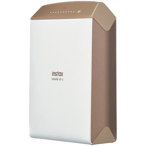製品写真：富士フイルム スマホdeチェキ instax SHARE SP-2 ゴールド