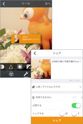 おもしろい写真が撮れたら共有!