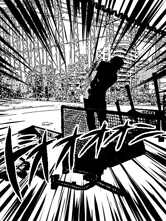 漫画の一コマみたいですね。迫力満点!