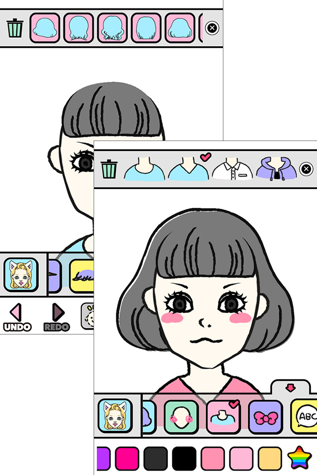 好きなパーツを自由に組み合わせましょう!